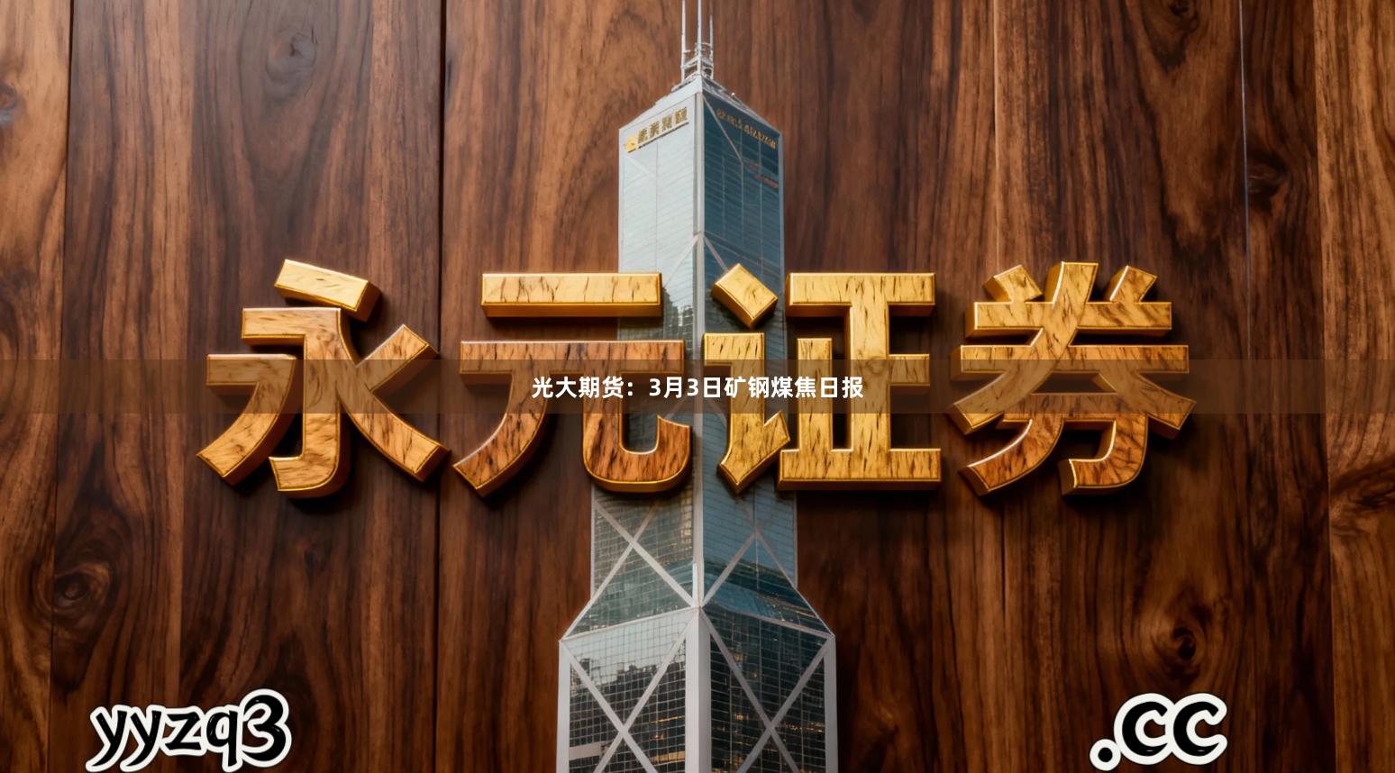 光大期货：3月3日矿钢煤焦日报